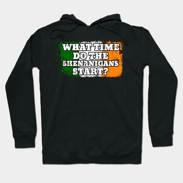 Shenanigans Irish Flag Hoodie by RadStar